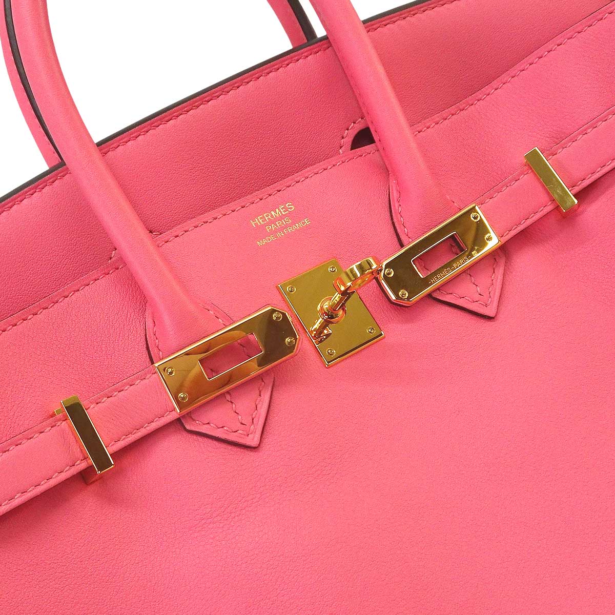 [Pre-loved] HERMES Handbag Birkin25 Rose Azalee Veau Swift Gold HW Stamp A[LIKE NEW][Authentic]