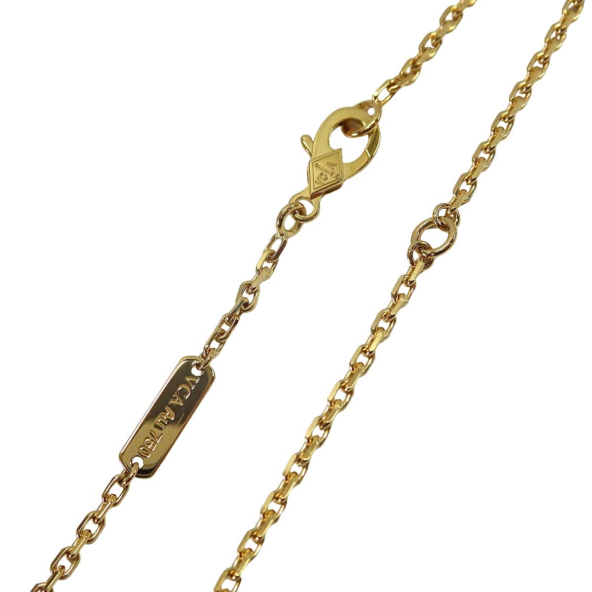 Van Cleef & Arpels necklace Forsa Chain 42cm Pendant Gold K18YG VCARO3YJ00[EXCELLENT][Authentic]