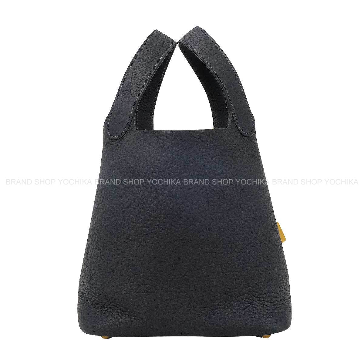 HERMES Handbag Picotin Lock 18 PM Caban Taurillon Clemence Gold HW Stamp G[BRAND NEW][Authentic]