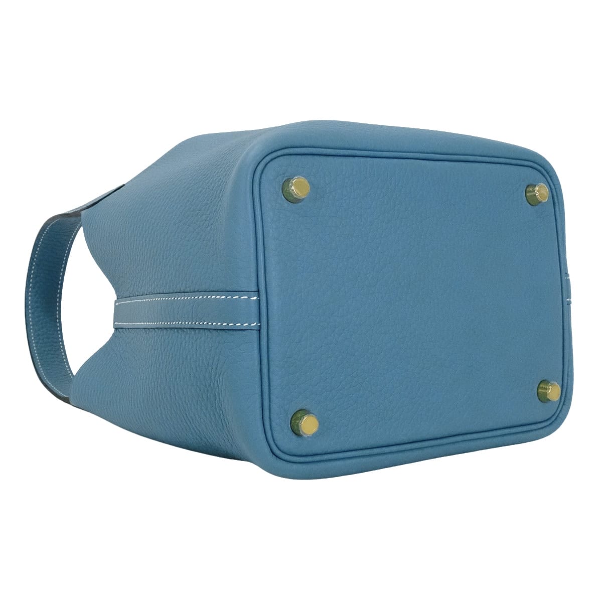 HERMES Handbag Picotin Lock 18 PM New Bleu Jean Taurillon Clemence Gold HW Stamp K[BRAND NEW][Authentic]