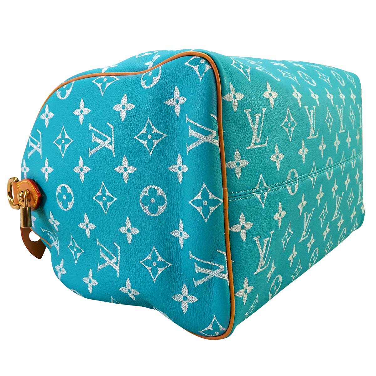 2024SS LOUIS VUITTON Boston bag Speedy P9 Bandouliere 40Turquoise Calf Leather/lamb Leather Gold HW M11564[EXCELLENT][Authentic]