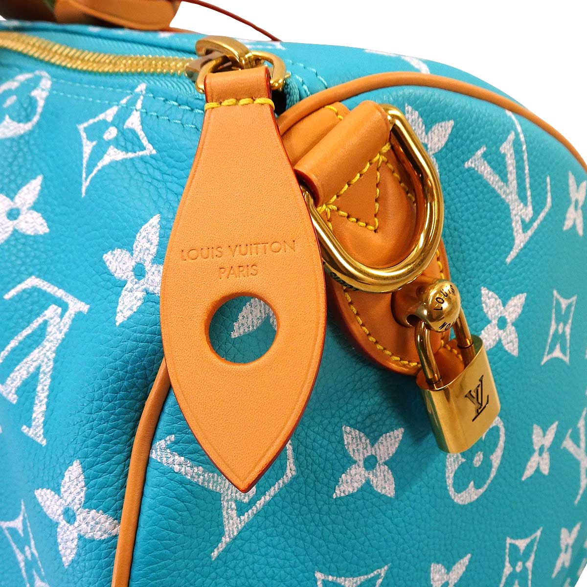 2024SS LOUIS VUITTON Boston bag Speedy P9 Bandouliere 40Turquoise Calf Leather/lamb Leather Gold HW M11564[EXCELLENT][Authentic]