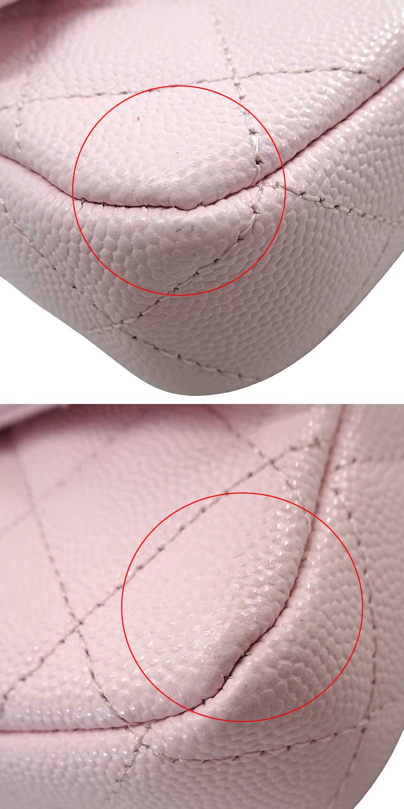 [Pre-loved] CHANEL Shoulder bag Chain Matelasse COCO Phone CaseBaby Pink Graind Calf(Caviarskin) Champagne Gold HW AP2096[LIKE NEW][Authentic]