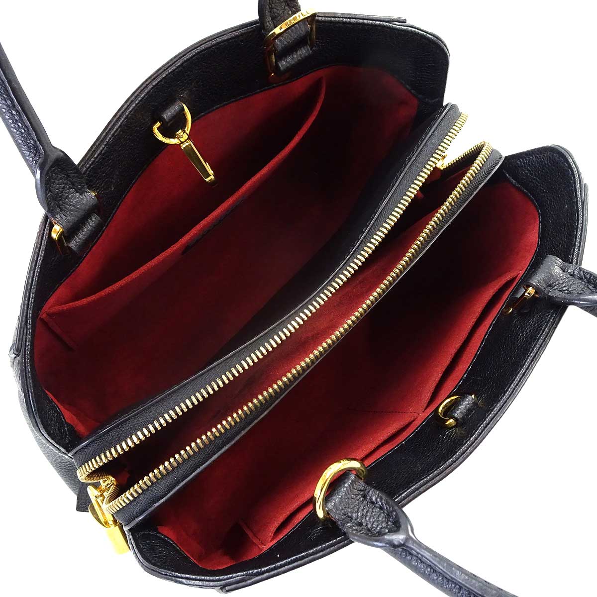 [Pre-loved] LOUIS VUITTON Shoulder bag Hand MontaigneBB 2way Noir (Black)/Beige Monogram Empreinte Gold HW M45778[LIKE NEW][Authentic]
