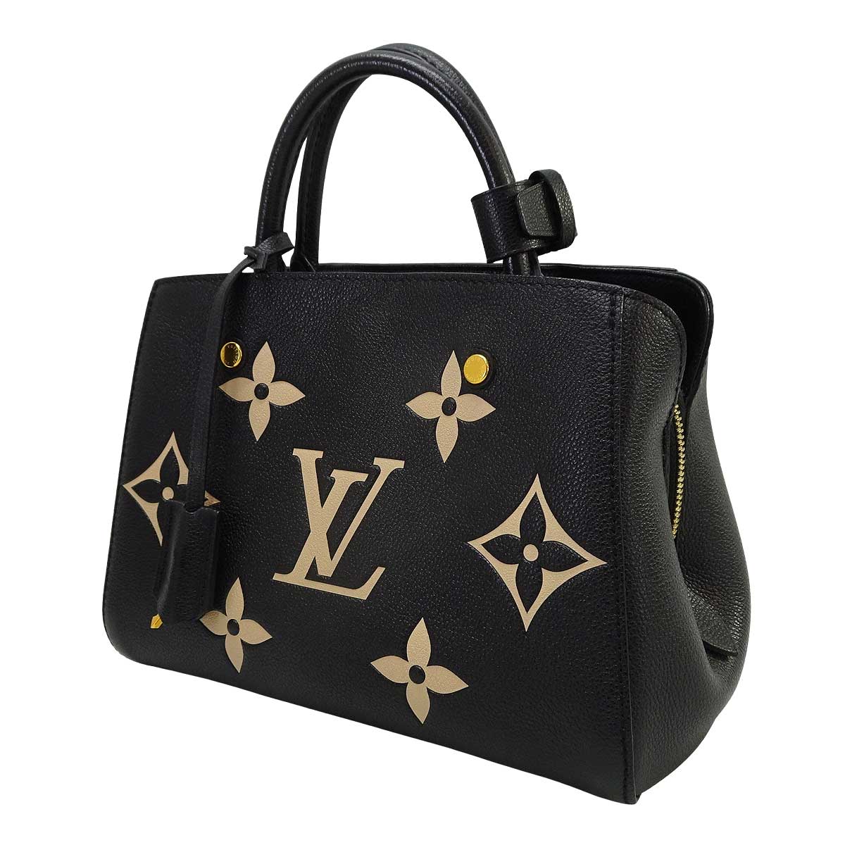 [Pre-loved] LOUIS VUITTON Shoulder bag Hand MontaigneBB 2way Noir (Black)/Beige Monogram Empreinte Gold HW M45778[LIKE NEW][Authentic]