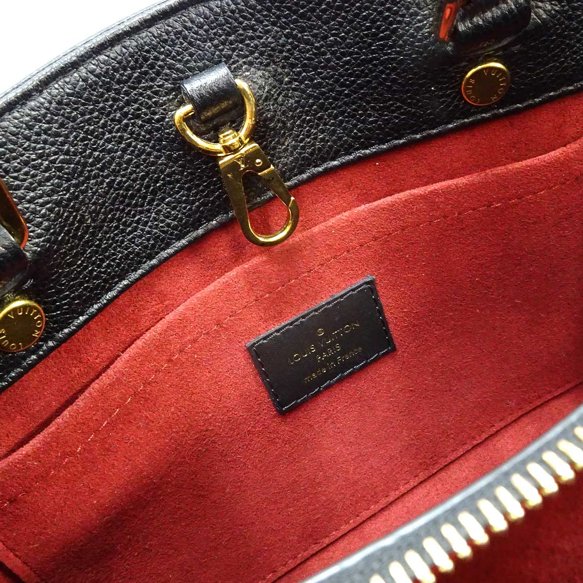 [Pre-loved] LOUIS VUITTON Shoulder bag Hand MontaigneBB 2way Noir (Black)/Beige Monogram Empreinte Gold HW M45778[LIKE NEW][Authentic]