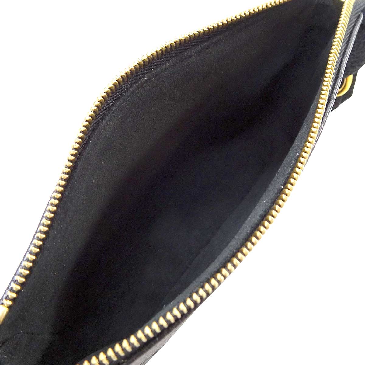 LOUIS VUITTON Pouch Mini Pochette Accessoires Noir (Black)/Beige Monogram Empreinte Gold HW M80732[EXCELLENT][Authentic]