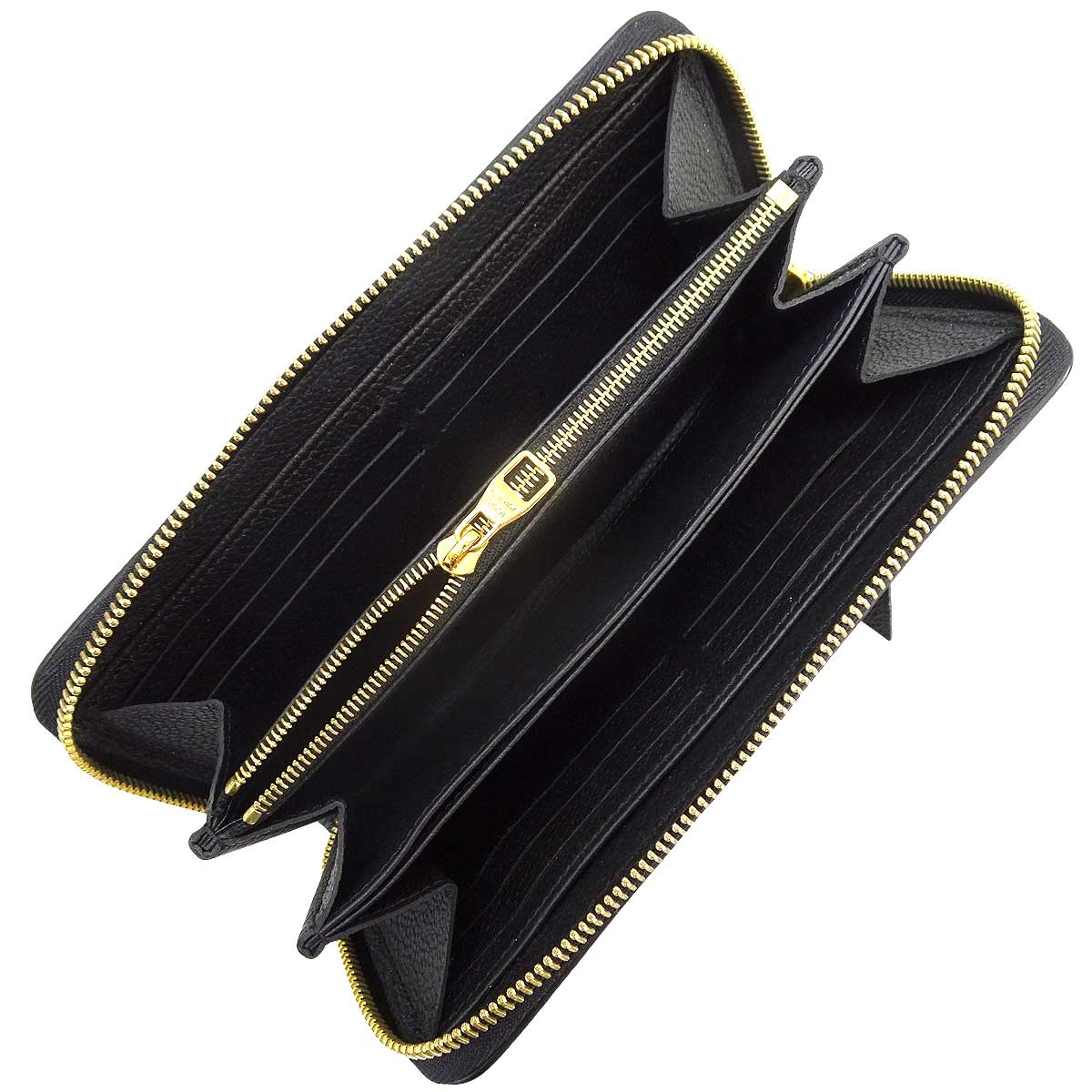 [Pre-loved] LOUIS VUITTON long wallet Zippy Wallet Noir (Black)/Beige Monogram Empreinte Gold HW M80481[LIKE NEW][Authentic]