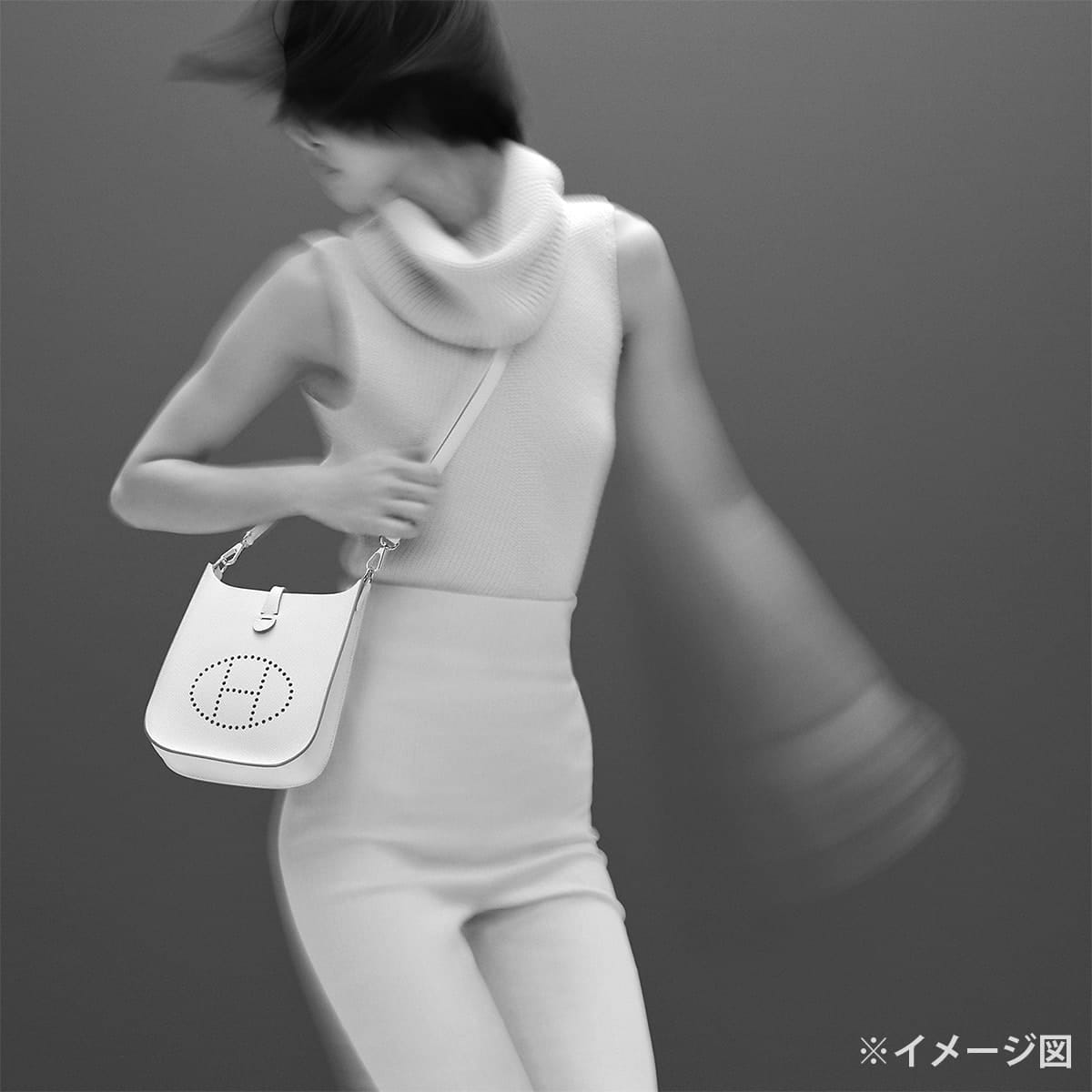 HERMES Shoulder bag Evelyne 16 TPM Cream Taurillon Clemence Silver HW Stamp K[BRAND NEW][Authentic]