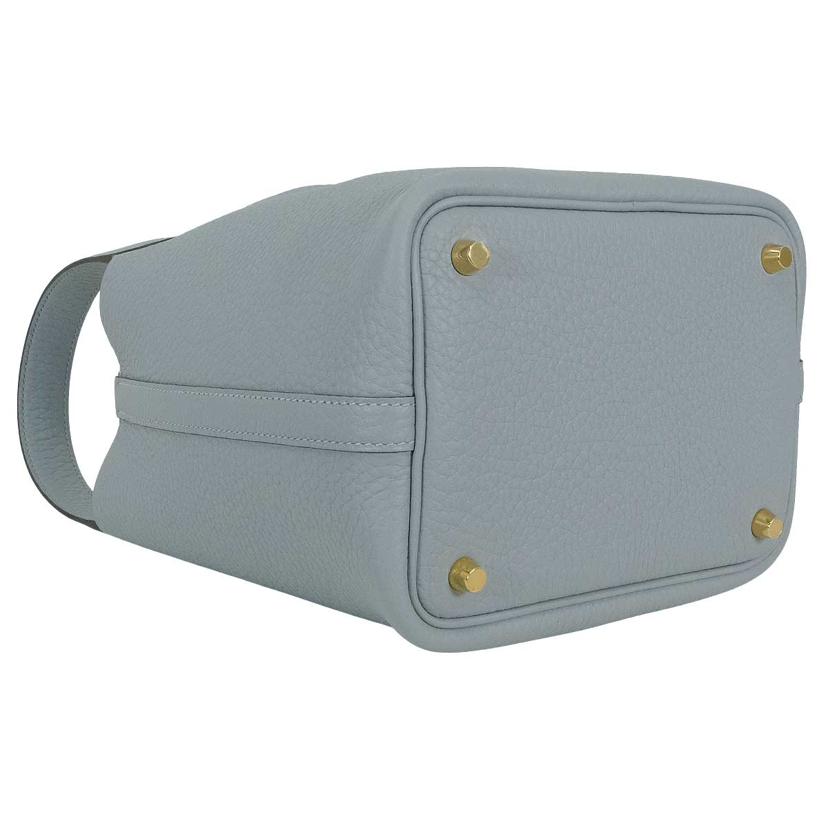 HERMES Handbag Picotin Lock 18 PM Gris Pantin Taurillon Clemence Gold HW Stamp K[BRAND NEW][Authentic]