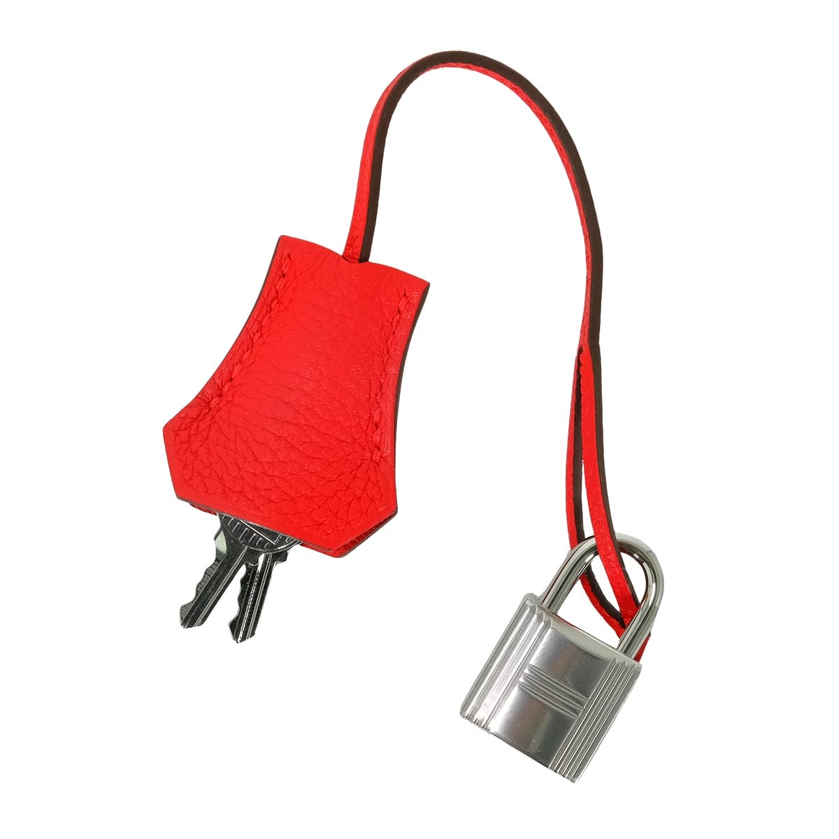 HERMES Shoulder bag Kelly25 Retourne Rouge Radieux Veau Togo Silver HW Stamp K[EXCELLENT][Authentic]