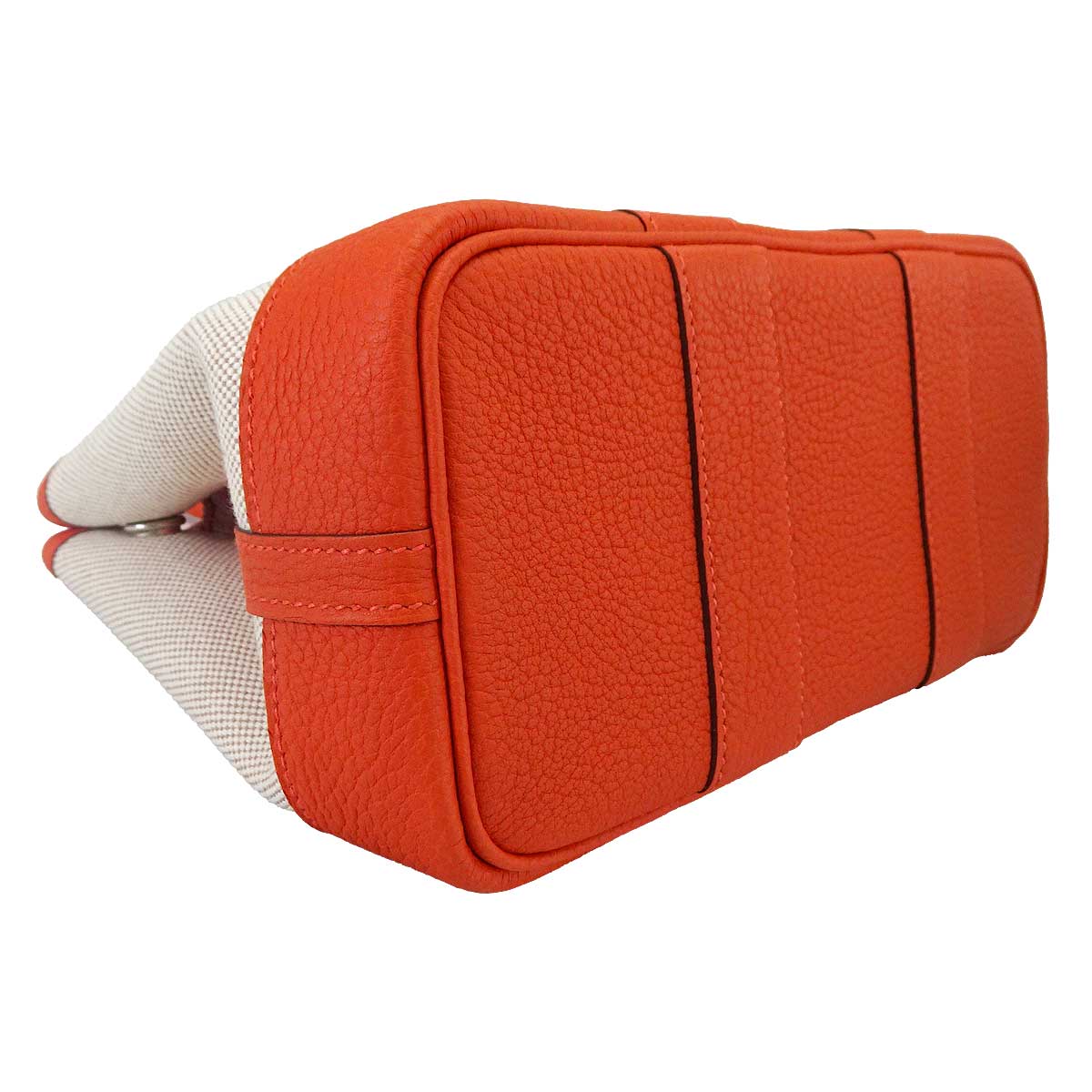 HERMES Handbag Neo Garden Party 23 Orange Toile Criss Viking/Veau Negonda Silver HW Stamp K[BRAND NEW][Authentic]