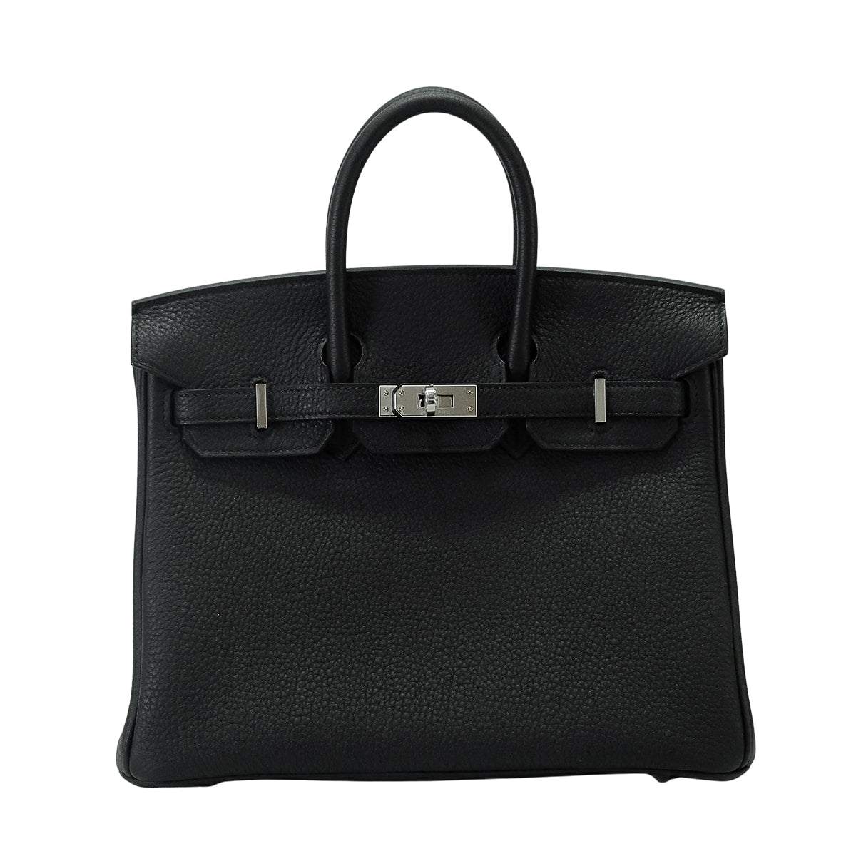 HERMES Handbag Birkin25 Noir (Black) Veau Togo Silver HW Stamp G[BRAND NEW][Authentic]