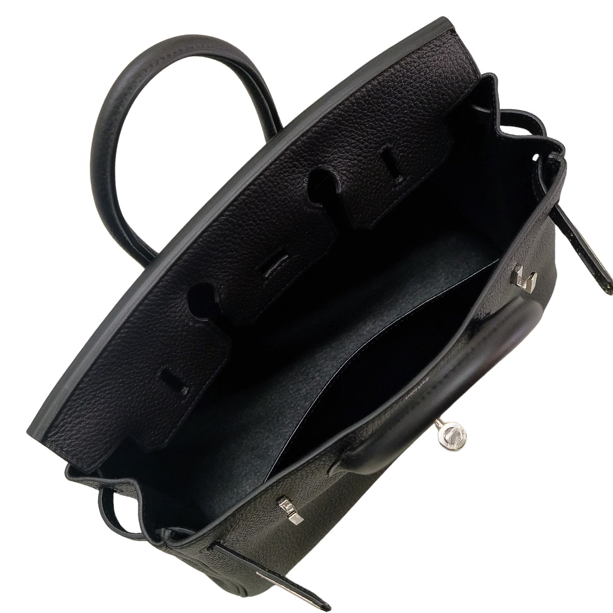 HERMES Handbag Birkin25 Noir (Black) Veau Togo Silver HW Stamp G[BRAND NEW][Authentic]