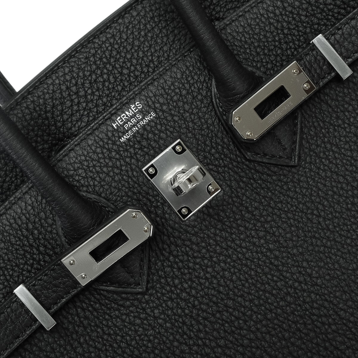 HERMES Handbag Birkin25 Noir (Black) Veau Togo Silver HW Stamp G[BRAND NEW][Authentic]