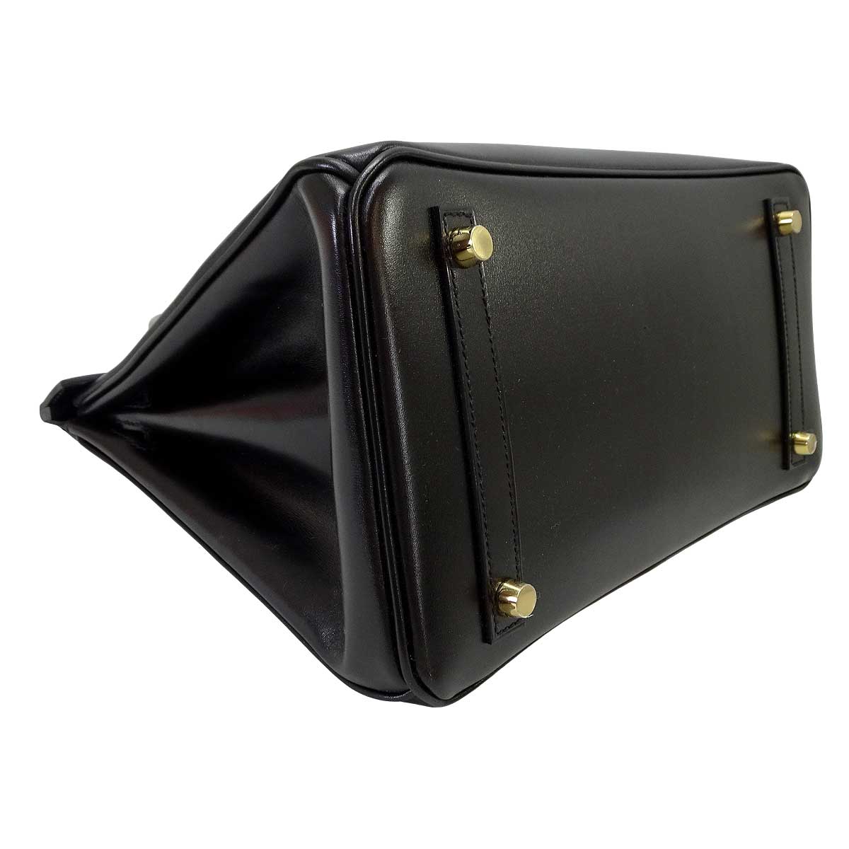 HERMES Handbag Birkin30 Noir (Black) Box Calf Gold HW Stamp K[BRAND NEW][Authentic]