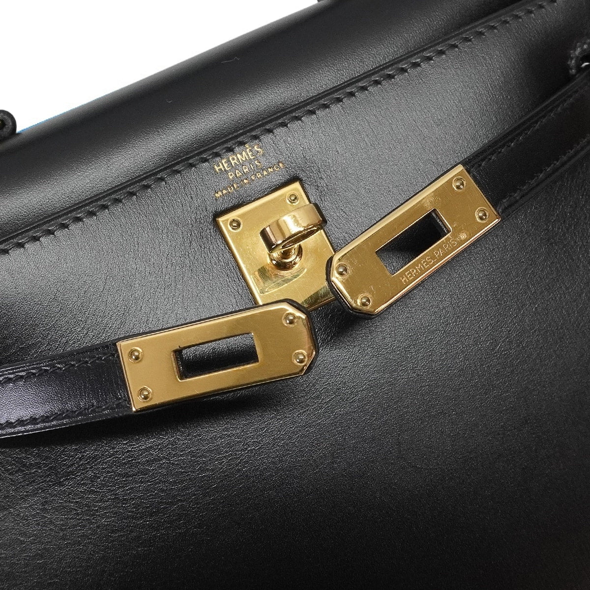 [Pre-loved] HERMES Shoulder bag Kelly Mini Sellier Noir (Black) Box Calf Gold HW Stamp 〇W[LIKE NEW][Authentic]