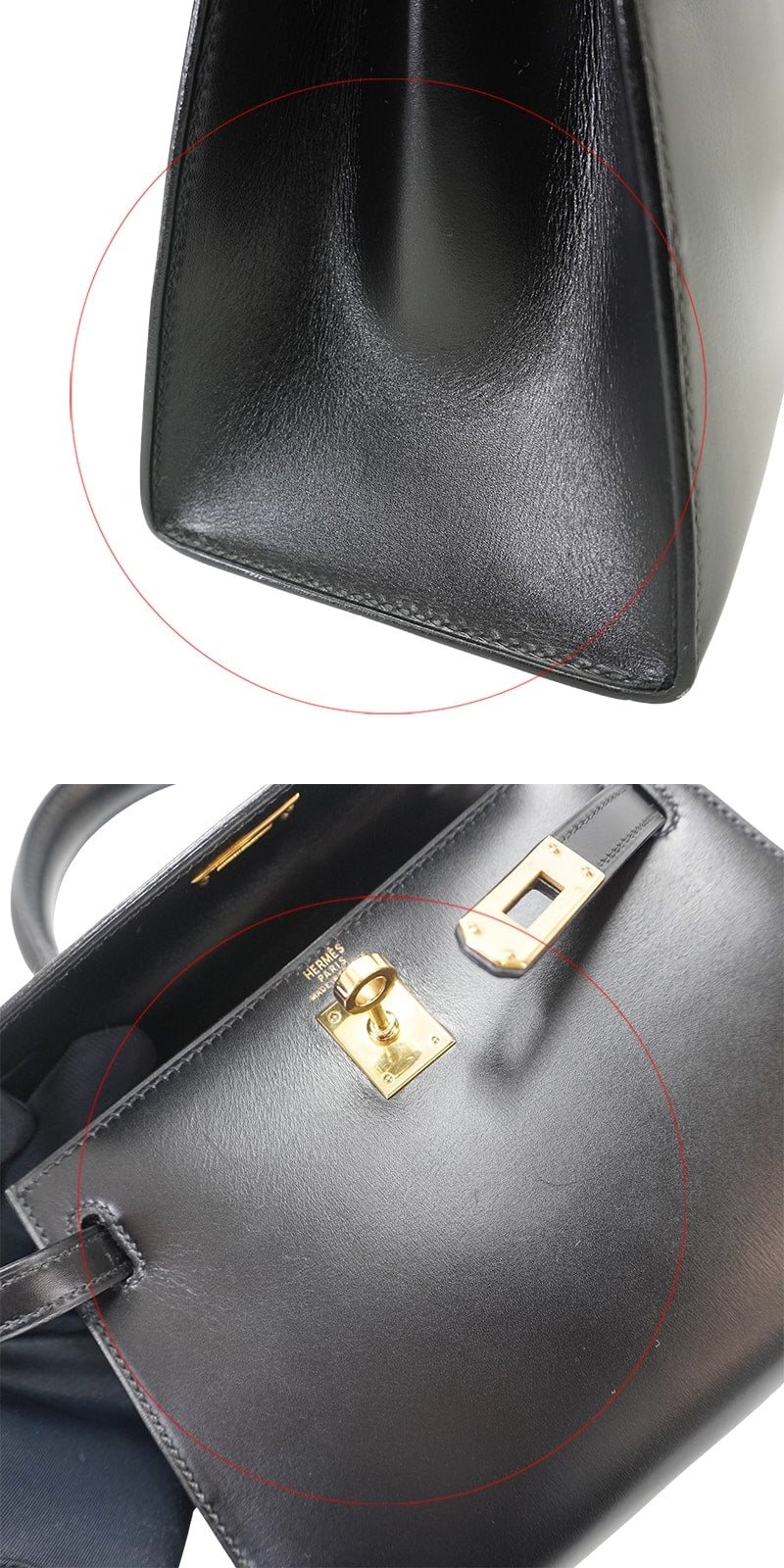 [Pre-loved] HERMES Shoulder bag Kelly Mini Sellier Noir (Black) Box Calf Gold HW Stamp 〇W[LIKE NEW][Authentic]