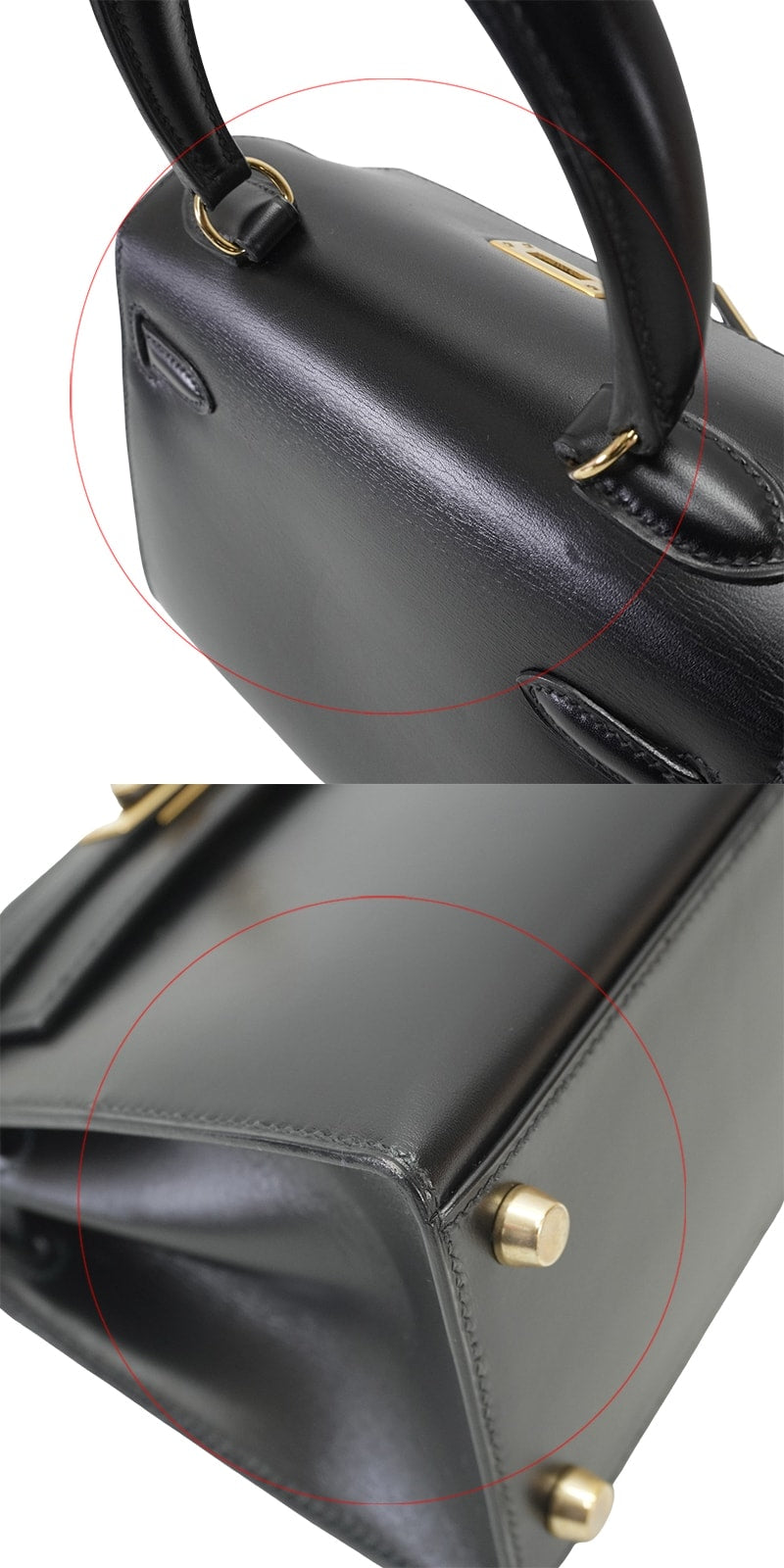 [Pre-loved] HERMES Shoulder bag Kelly Mini Sellier Noir (Black) Box Calf Gold HW Stamp 〇W[LIKE NEW][Authentic]