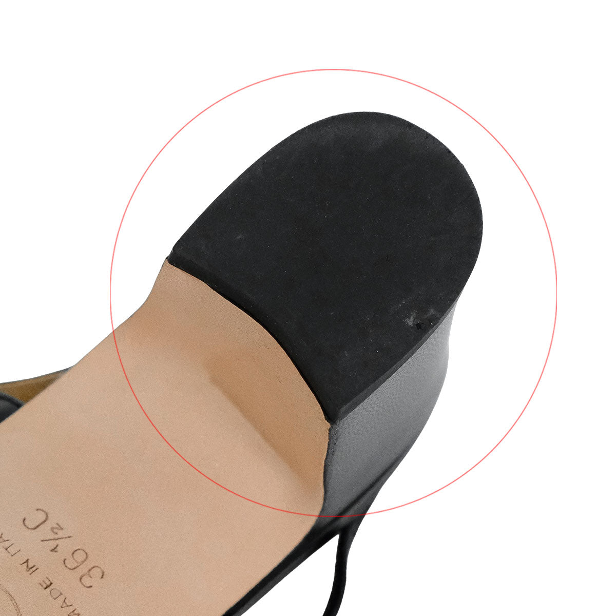 [Pre-loved] CHANEL pumps Slingback Shoes Noir (Black) Goatskin Grosgrain #36 1/2 Gold HW G31318[LIKE NEW][Authentic]