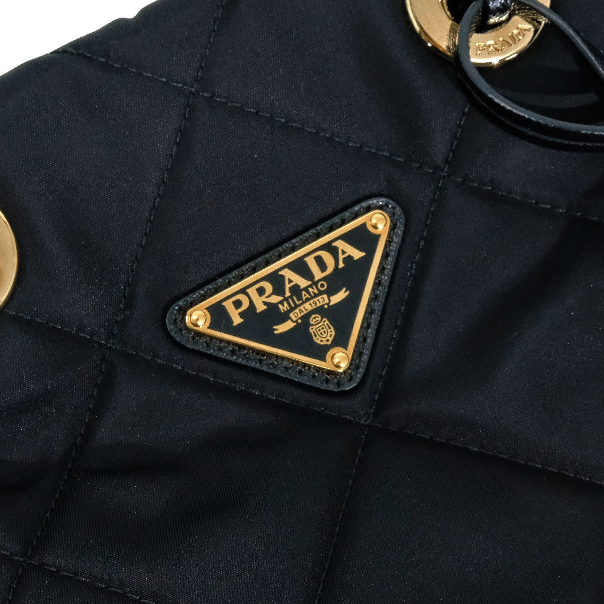 [Pre-loved] PRADA Shoulder bag Re-Edition 1995 Noir (Black) Nylon Gold HW 1BG468VCOO2AOS[LIKE NEW][Authentic]