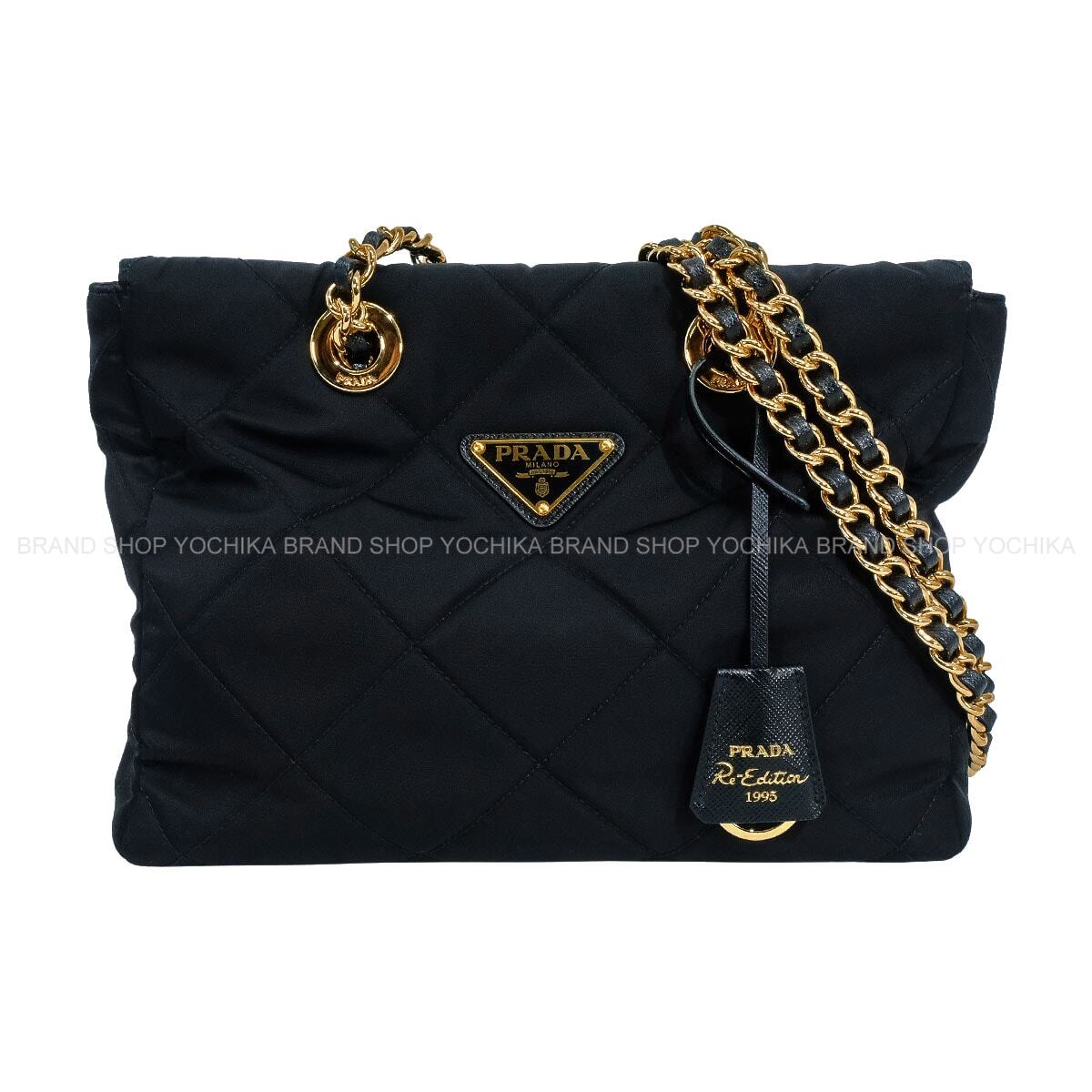 [Pre-loved] PRADA Shoulder bag Re-Edition 1995 Noir (Black) Nylon Gold HW 1BG468VCOO2AOS[LIKE NEW][Authentic]