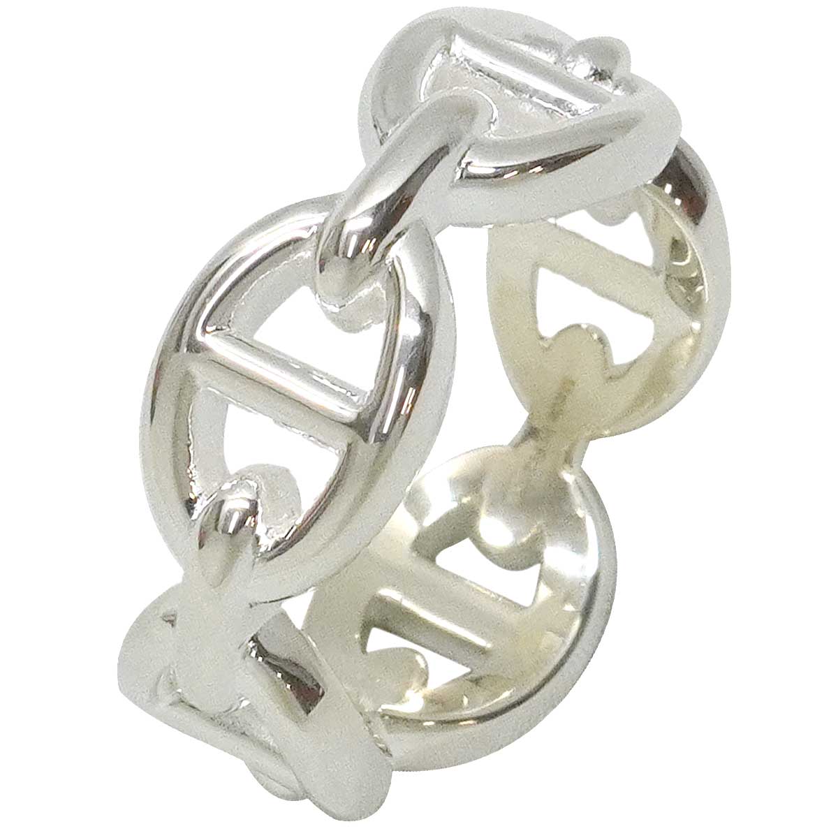 HERMES ring Chaine D'ancre Enchainee PM Silver Silver925 (SV925 Ag925) #51[BRAND NEW][Authentic]