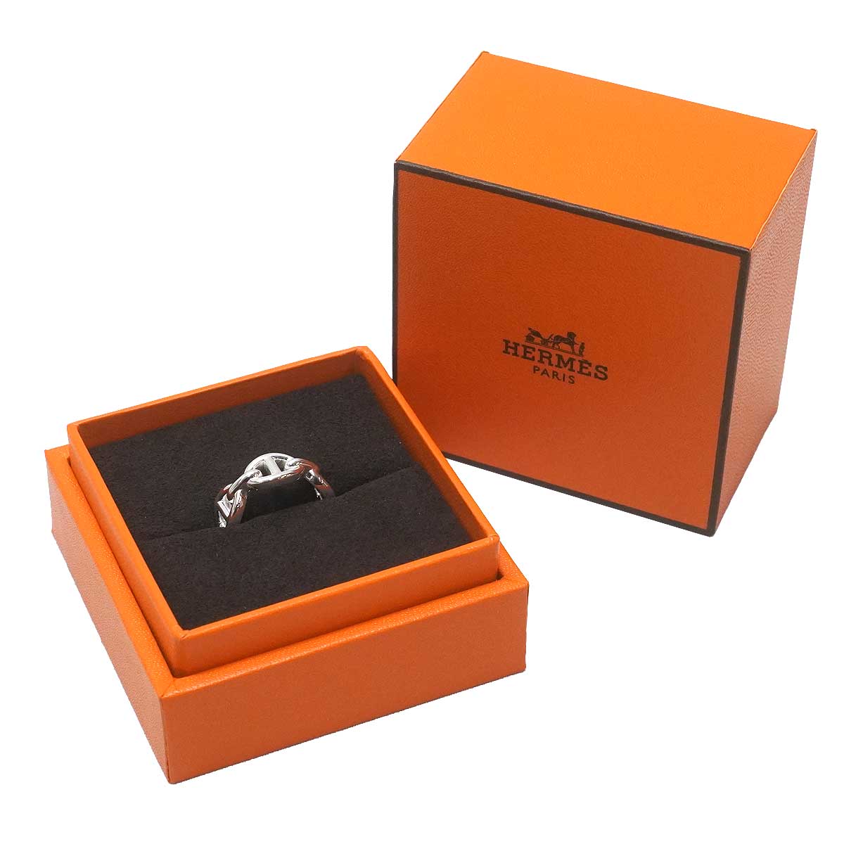 HERMES ring Chaine D'ancre Enchainee PM Silver Silver925 (SV925 Ag925) #51[BRAND NEW][Authentic]