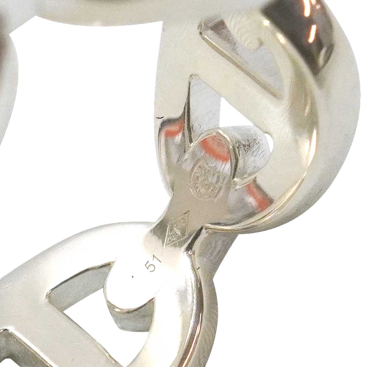 HERMES ring Chaine D'ancre Enchainee PM Silver Silver925 (SV925 Ag925) #51[BRAND NEW][Authentic]