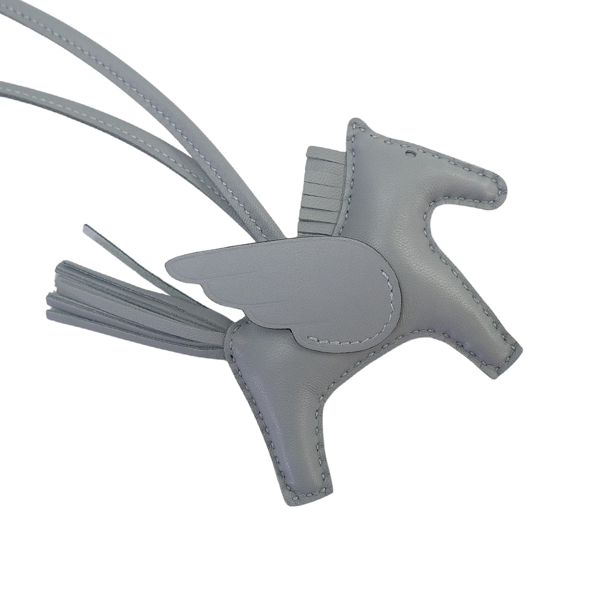 HERMES bag charm Rodeo Pegasus PM Gris Pantin Agneau Milo/Veau Swift Stamp K[BRAND NEW][Authentic]
