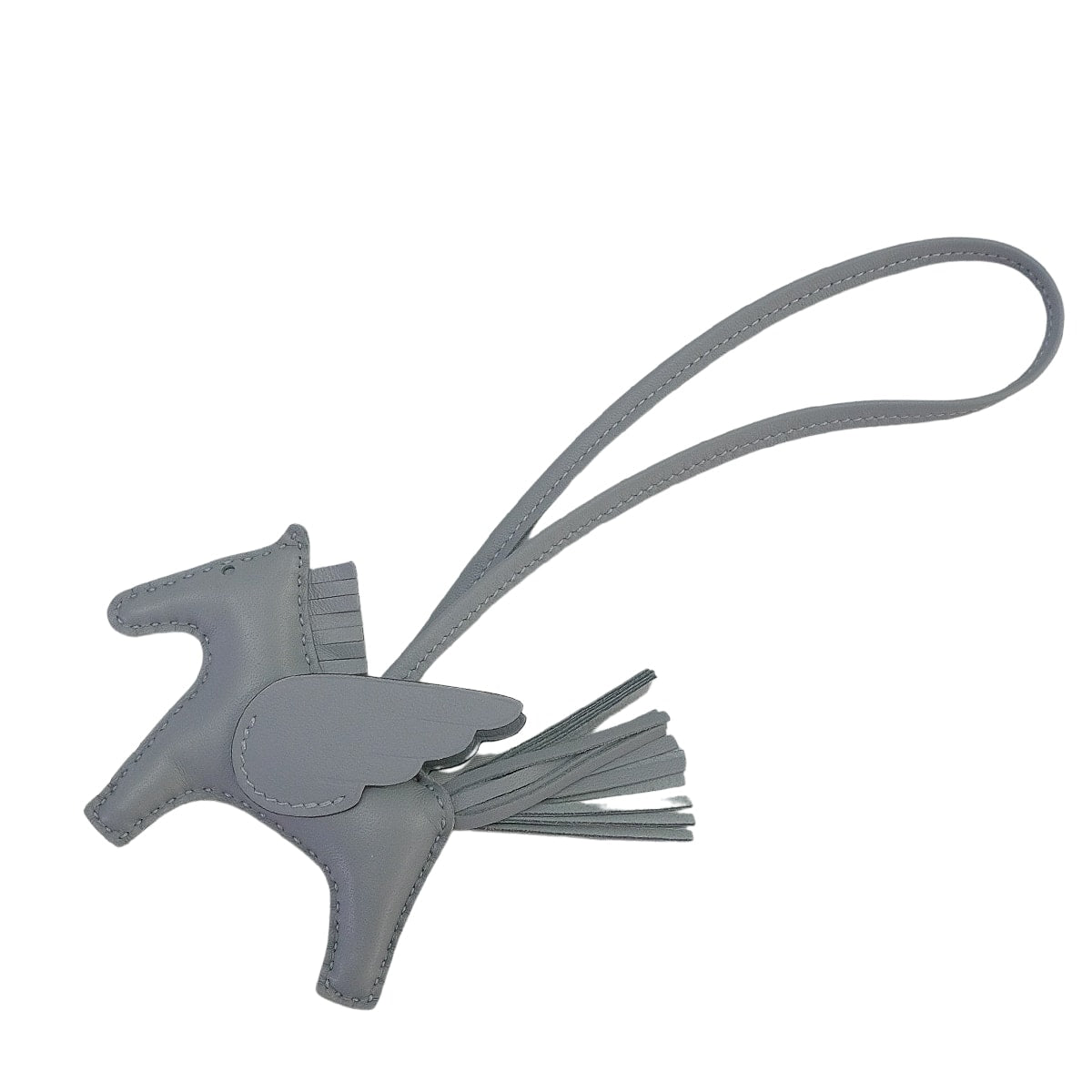 HERMES bag charm Rodeo Pegasus PM Gris Pantin Agneau Milo/Veau Swift Stamp K[BRAND NEW][Authentic]