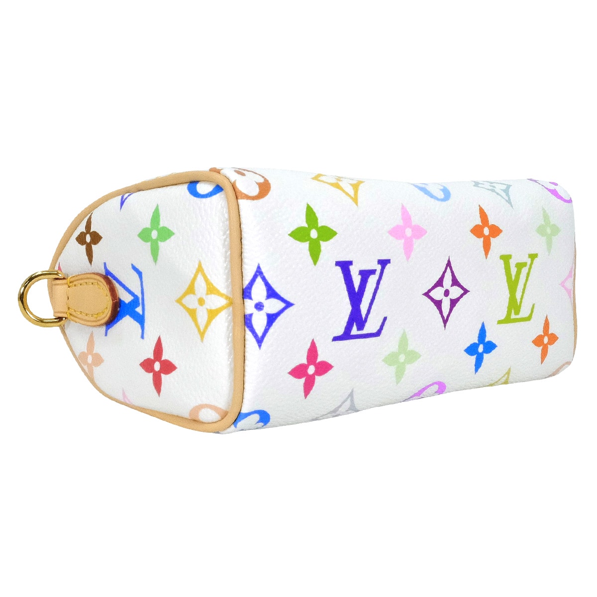 2025 Limited LOUIS VUITTON Shoulder bag LV x TM Takashi Murakami Nano Speedy Blanc (White)/Multicolor Monogram Canvas Gold HW M13391[EXCELLENT][Authentic]