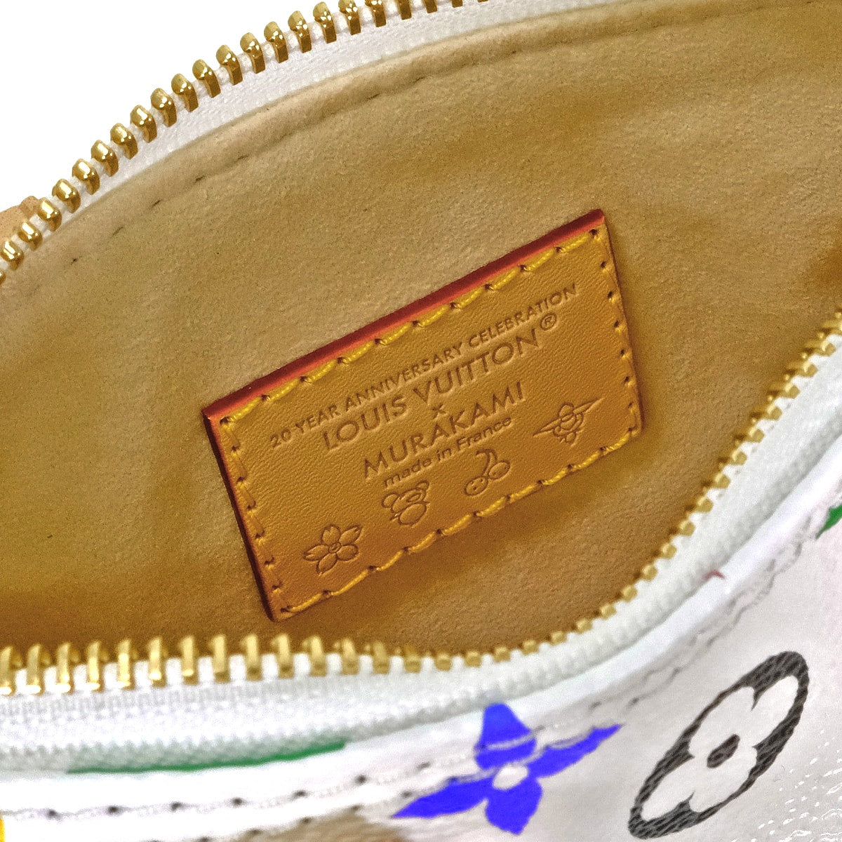 2025 Limited LOUIS VUITTON Shoulder bag LV x TM Takashi Murakami Nano Speedy Blanc (White)/Multicolor Monogram Canvas Gold HW M13391[EXCELLENT][Authentic]