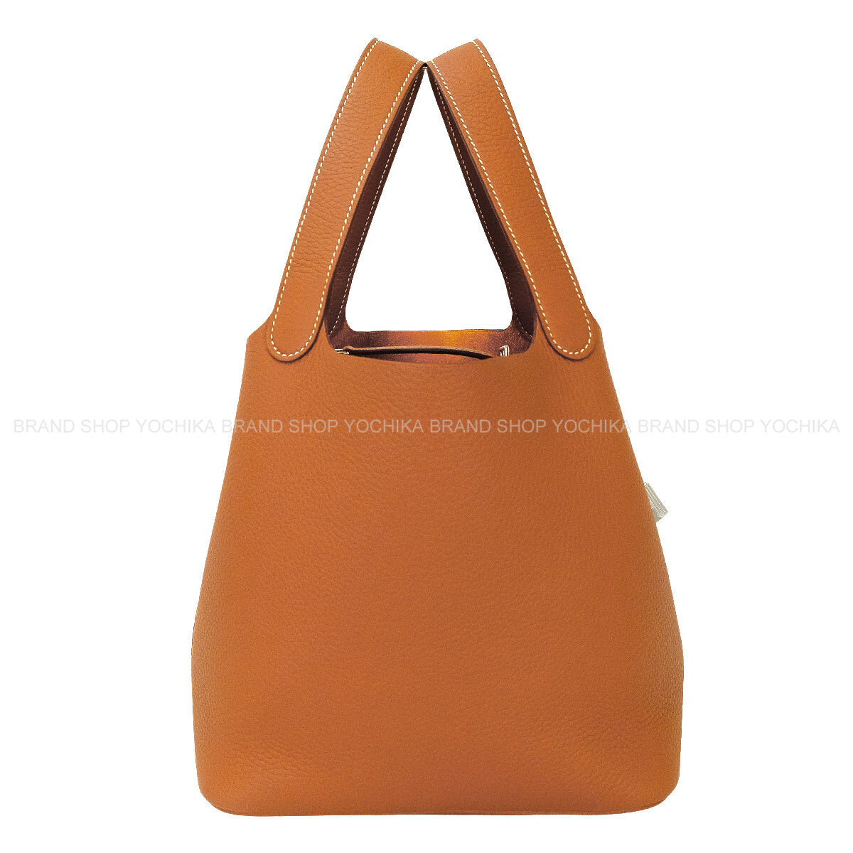 HERMES Handbag Picotin Lock 22 MM Gold Taurillon Clemence Silver HW Stamp G[ALMOST NEW][Authentic]