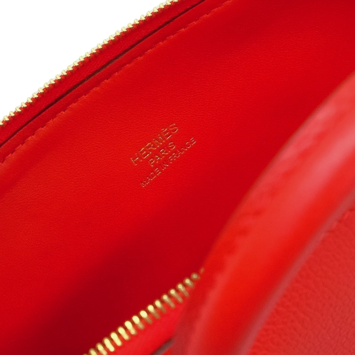 HERMES Shoulder bag Bolide 1923 20 mini Rouge Radieux Evercolor Gold HW Stamp K[BRAND NEW][Authentic]