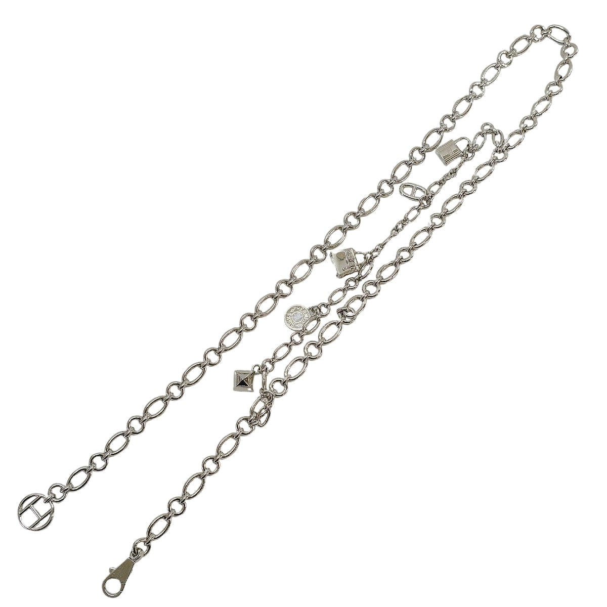 [Pre-loved] HERMES belt Chain Chaine Medor Studs Cadenas Chaine D'ancre Kelly Sellier Medor Silver Silver Plated Silver HW[LIKE NEW][Authentic]
