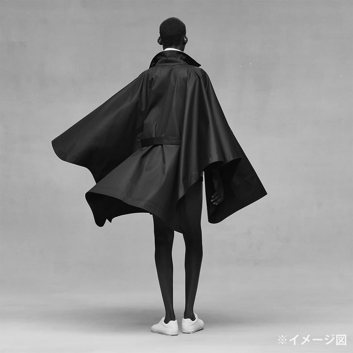 2026SS HERMES Poncho Cape coat with Sellier buttonsBrown Mahogany Cotton100% #34 H6E0162DK[EXCELLENT][Authentic]