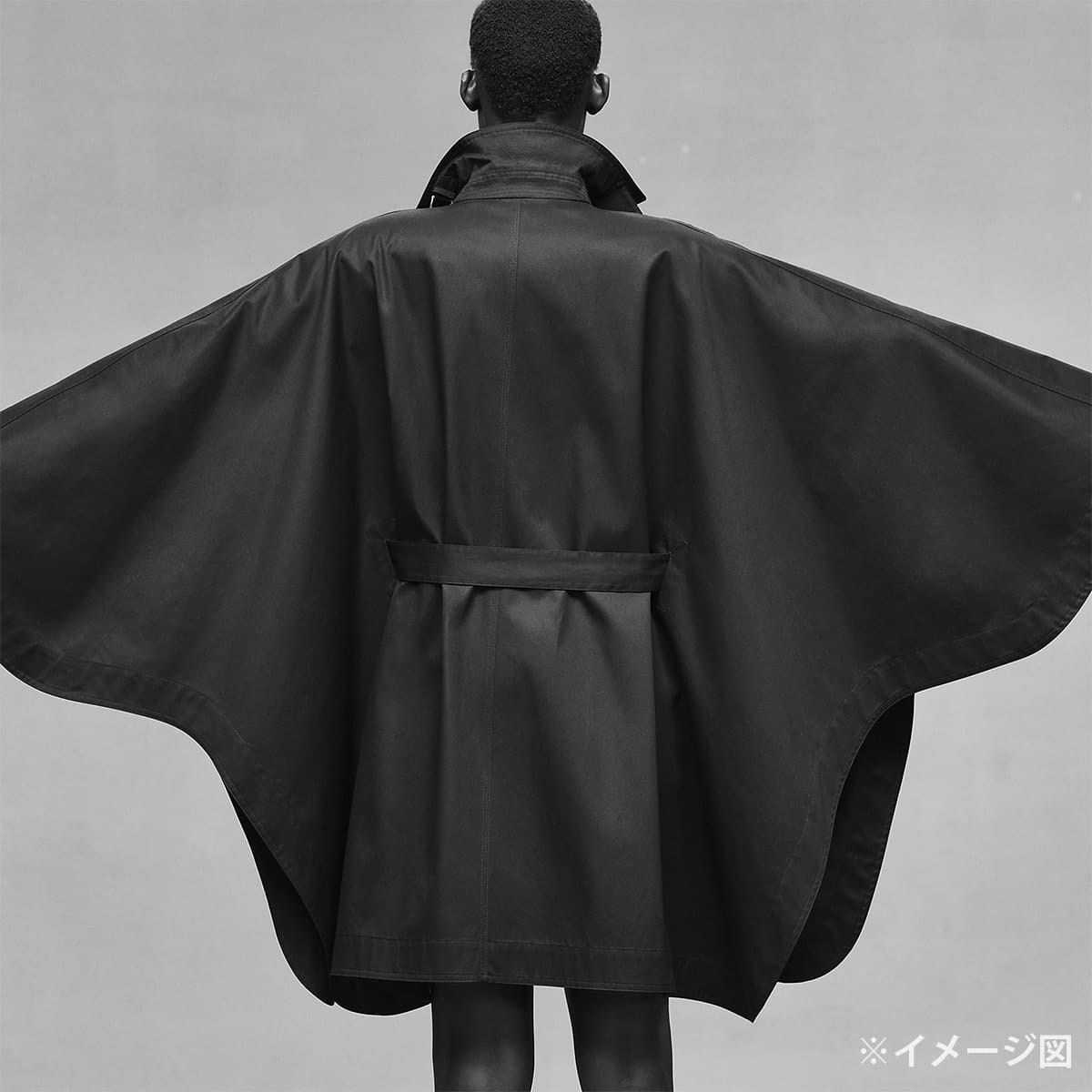 2026SS HERMES Poncho Cape coat with Sellier buttonsBrown Mahogany Cotton100% #34 H6E0162DK[EXCELLENT][Authentic]