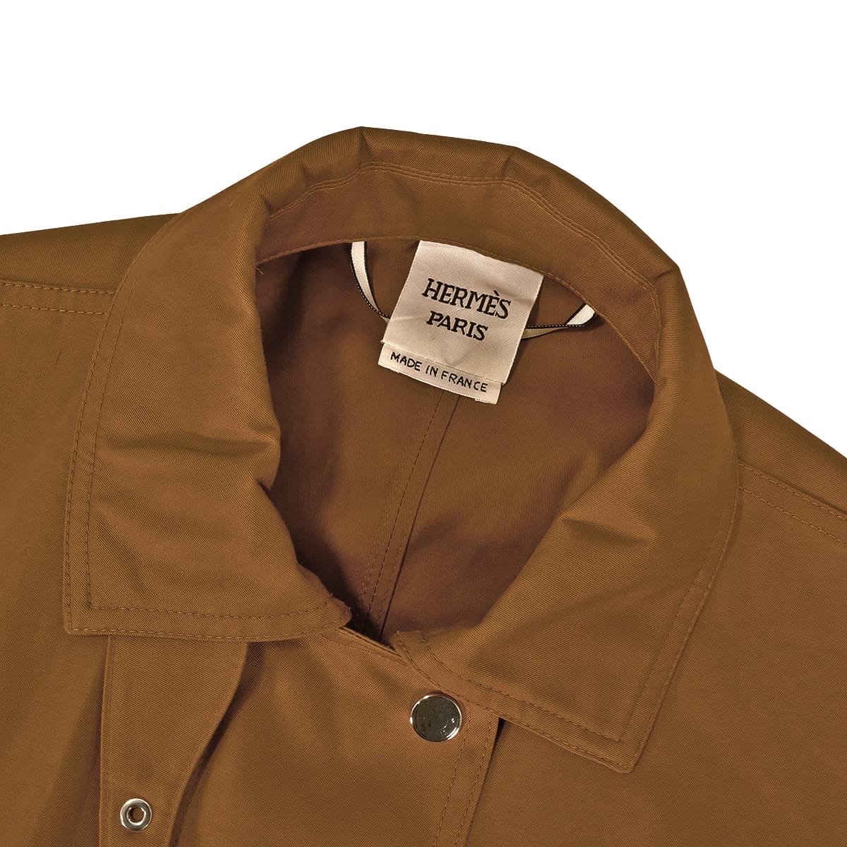 2026SS HERMES Poncho Cape coat with Sellier buttonsBrown Mahogany Cotton100% #34 H6E0162DK[EXCELLENT][Authentic]