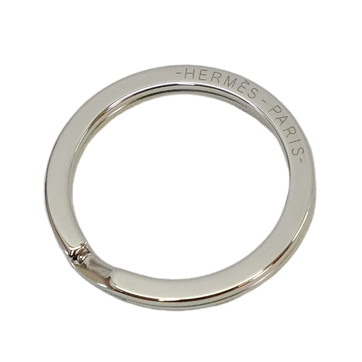 HERMES key ring Clou de Selle Silver Metal Silver HW[BRAND NEW][Authentic]