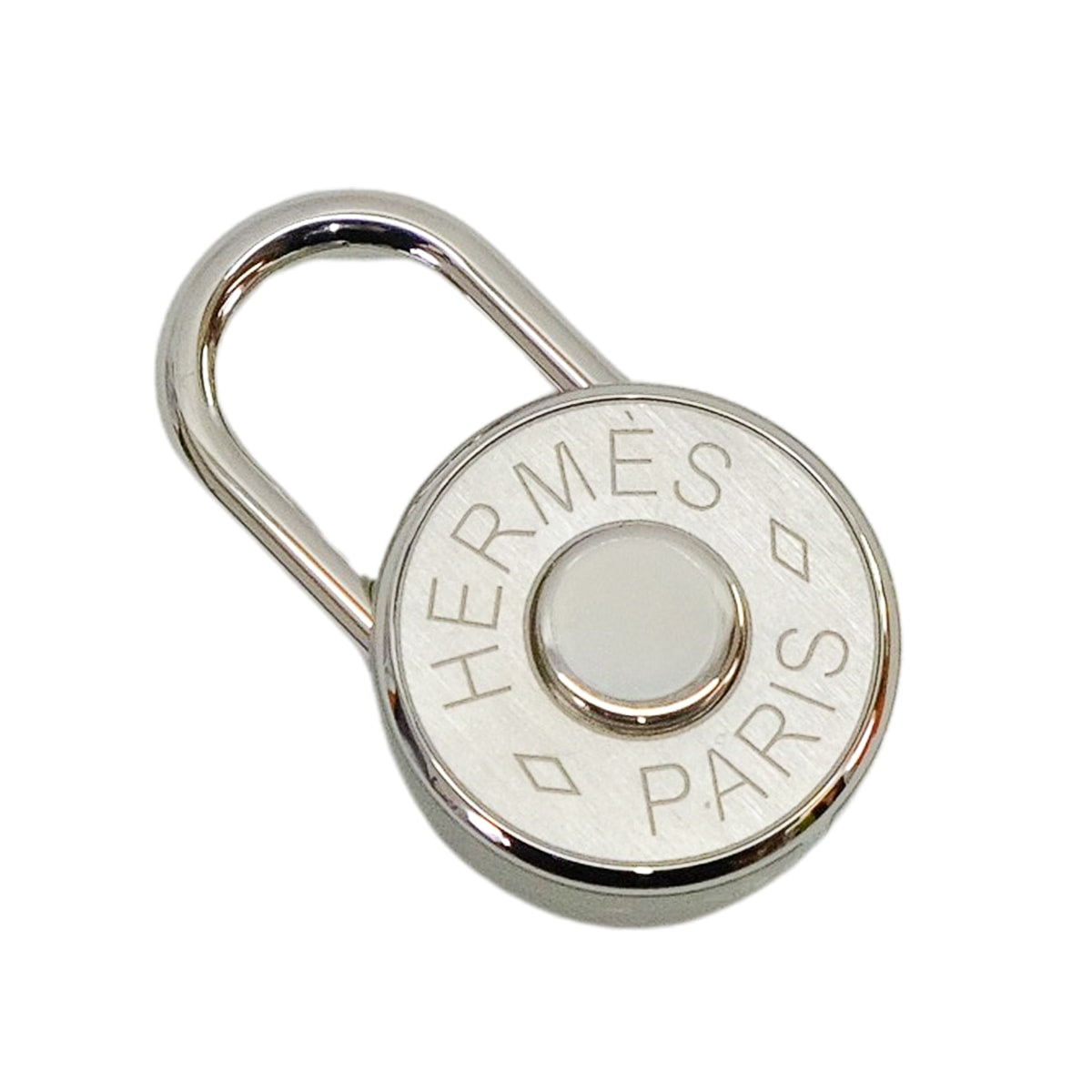 HERMES key ring Clou de Selle Silver Metal Silver HW[BRAND NEW][Authentic]