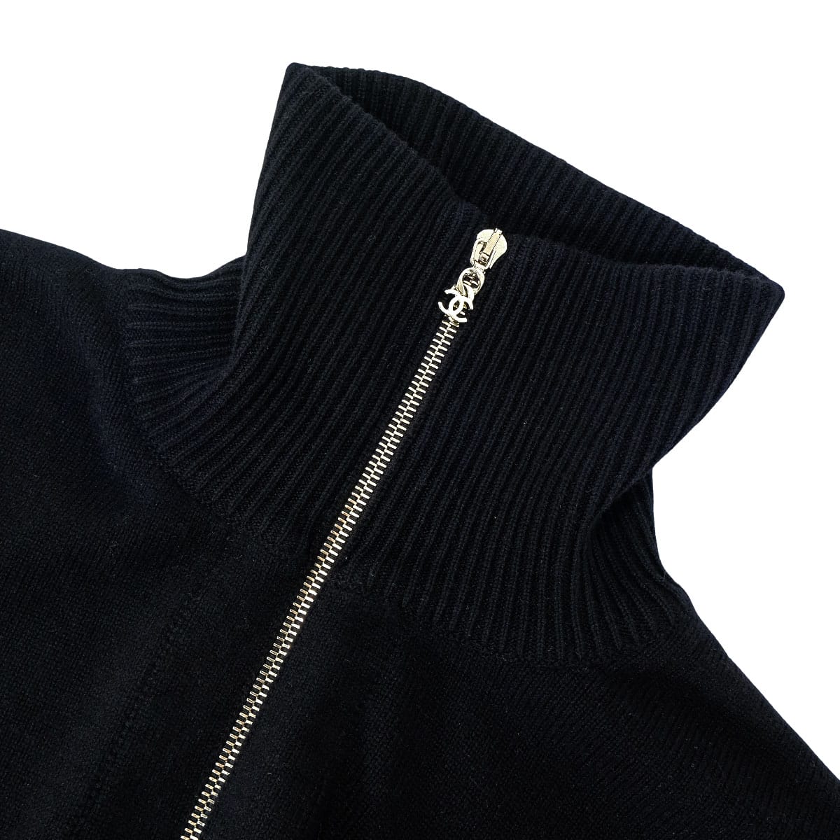 2026 Printemps CHANEL Knit 26P Pullover COCO Mark Noir (Black) Cashmere/Cotton #34 Silver HW P81341[BRAND NEW][Authentic]