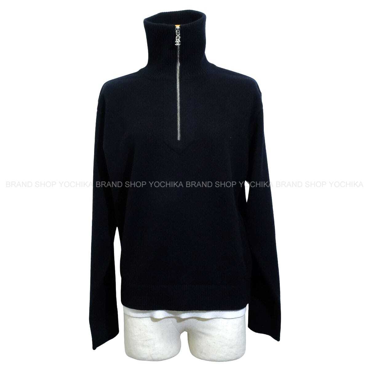 2026 Printemps CHANEL Knit 26P Pullover COCO Mark Noir (Black) Cashmere/Cotton #34 Silver HW P81341[BRAND NEW][Authentic]