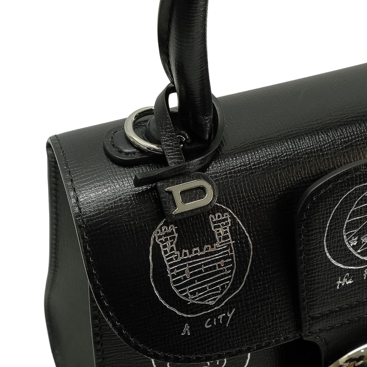 2024SS Delvaux Handbag Delvaux × Kasper Bosmans Brillant Mini Talisman Noir (Black) Opera Calf Silver HW AA0406BUA099ZPA[EXCELLENT][Authentic]