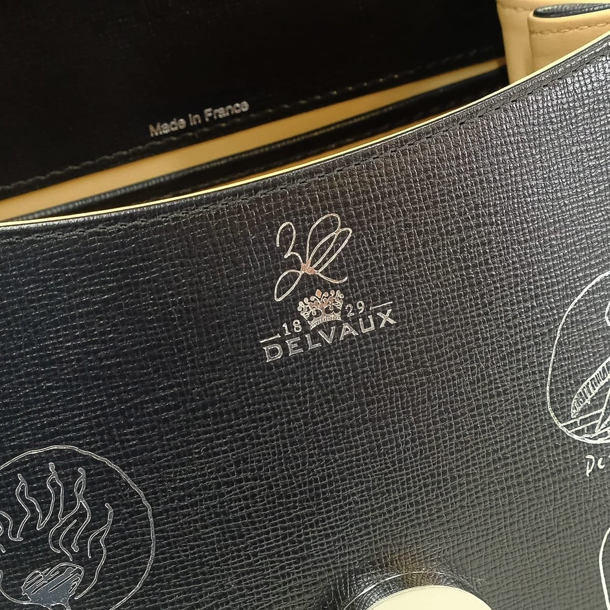 2024SS Delvaux Handbag Delvaux × Kasper Bosmans Brillant Mini Talisman Noir (Black) Opera Calf Silver HW AA0406BUA099ZPA[EXCELLENT][Authentic]