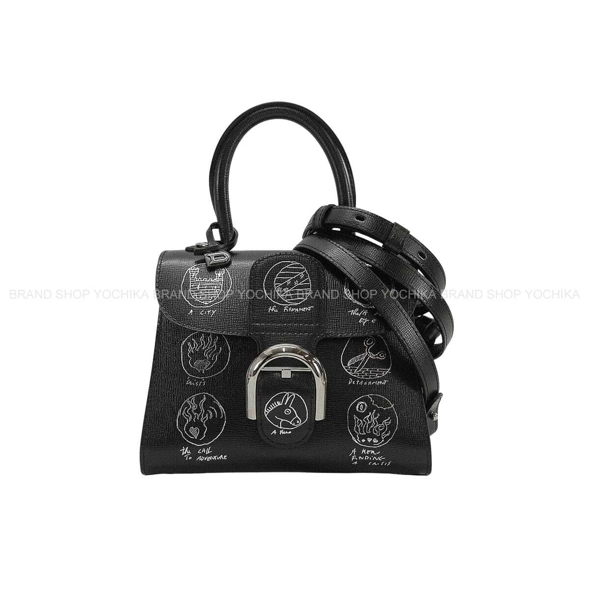 2024SS Delvaux Handbag Delvaux × Kasper Bosmans Brillant Mini Talisman Noir (Black) Opera Calf Silver HW AA0406BUA099ZPA[EXCELLENT][Authentic]