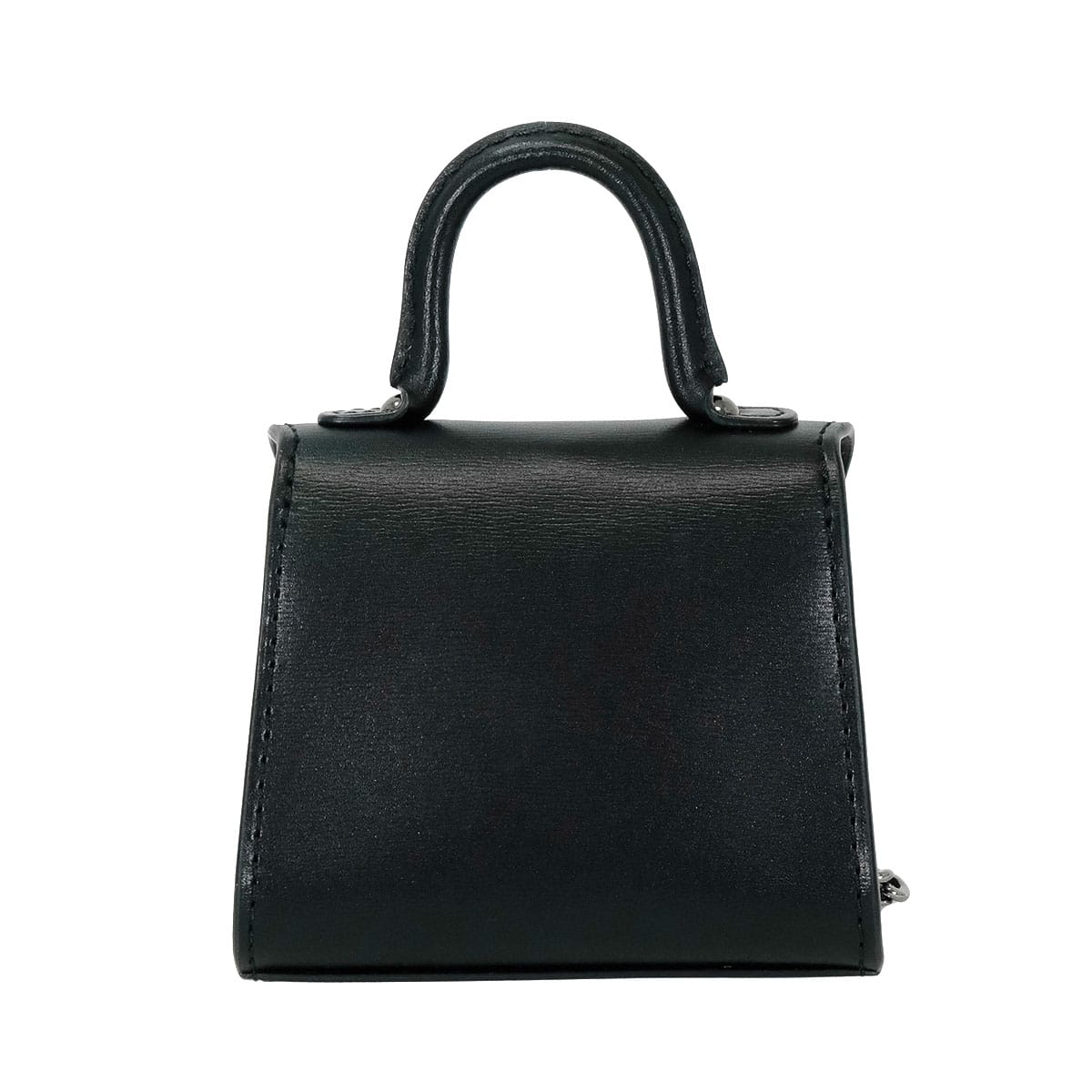 Delvaux bag charm Brillant Mini L'Humour Noir (Black)/Blanc (White) Calf Leather Silver HW[BRAND NEW][Authentic]