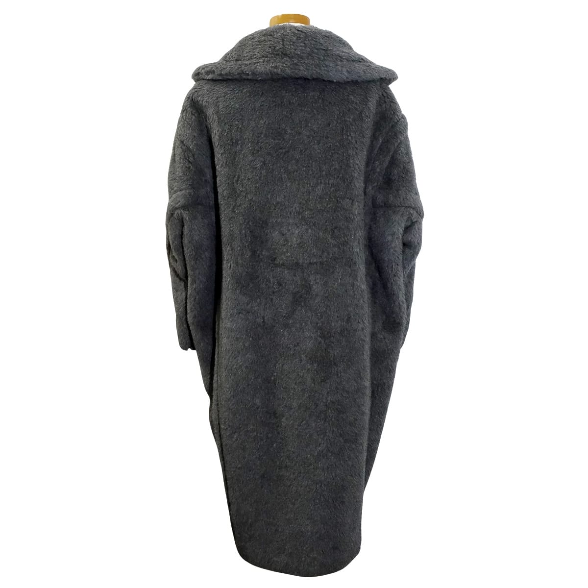2024AW MAX MARA Fur Coat Teddy Bear IconMedium Gray Wool/Alpaca/Silk/Reyon #XS 110160542[EXCELLENT][Authentic]