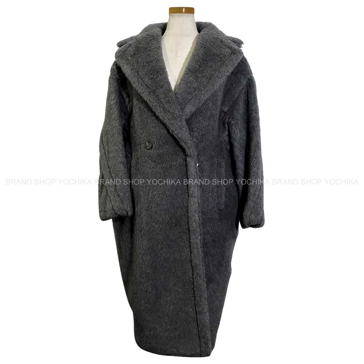 2024AW MAX MARA Fur Coat Teddy Bear IconMedium Gray Wool/Alpaca/Silk/Reyon #XS 110160542[EXCELLENT][Authentic]