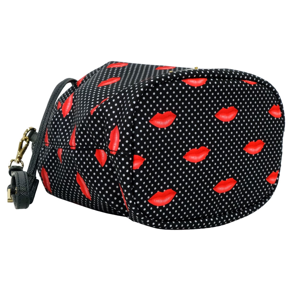 2025AW PRADA Pouch Printed Re-Nylon Noir (Black)/Red Recycle Polyamide Gold HW 1NS369_2HFL_F0002[EXCELLENT][Authentic]